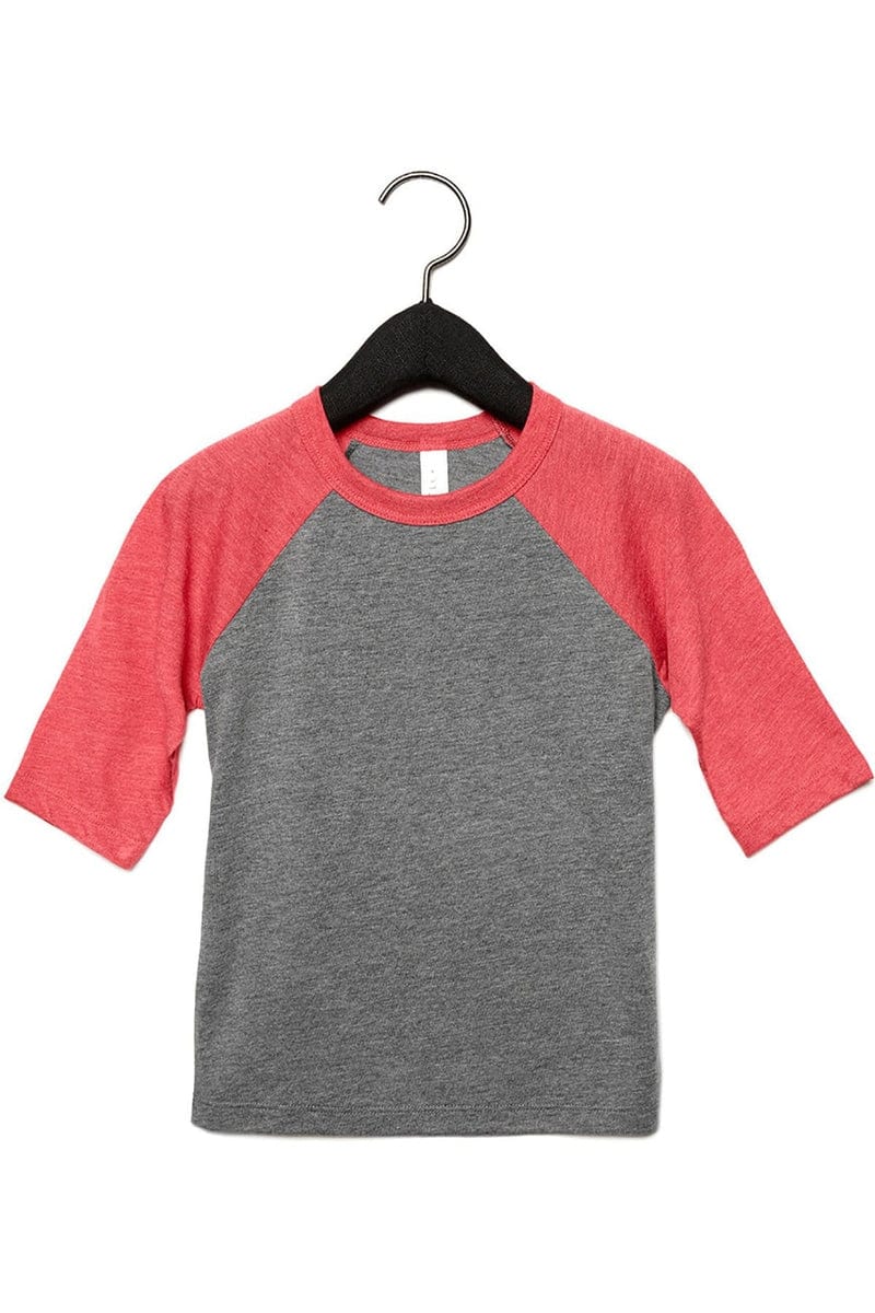 Bella+Canvas 3200T Toddler 3/4-Sleeve Baseball T-Shirt - Image 19