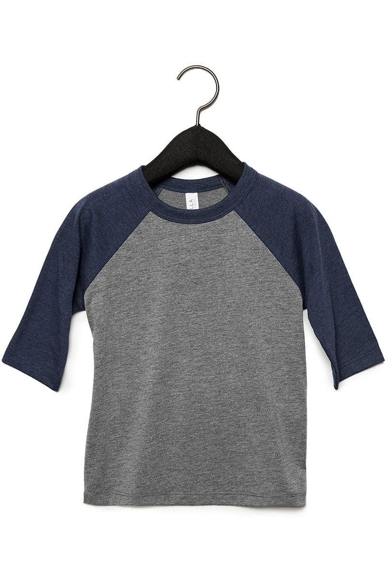 Bella+Canvas 3200T Toddler 3/4-Sleeve Baseball T-Shirt - Image 28