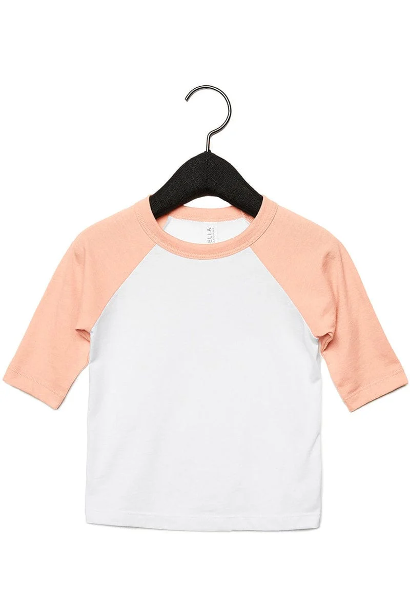 Bella+Canvas 3200T Toddler 3/4-Sleeve Baseball T-Shirt - Image 30