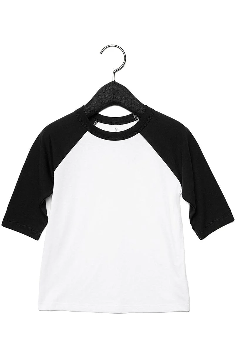 Bella+Canvas 3200T Toddler 3/4-Sleeve Baseball T-Shirt - Image 32