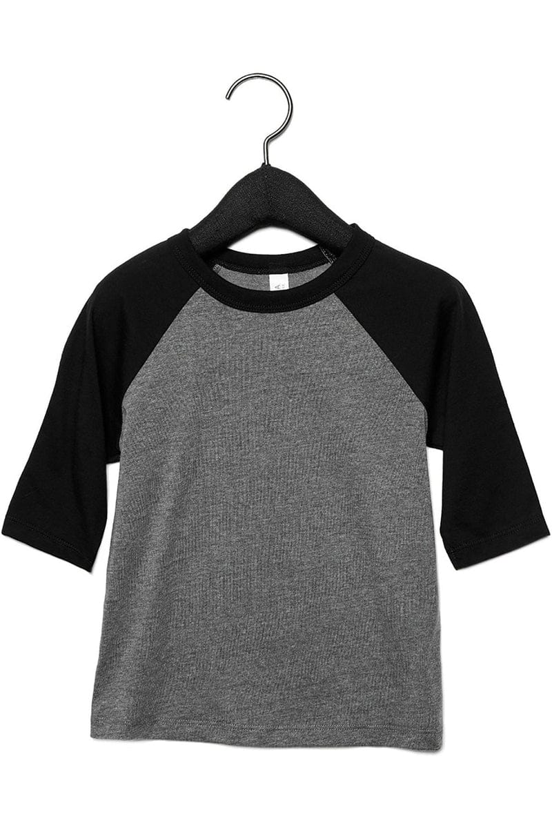 Bella+Canvas 3200T Toddler 3/4-Sleeve Baseball T-Shirt - Image 35