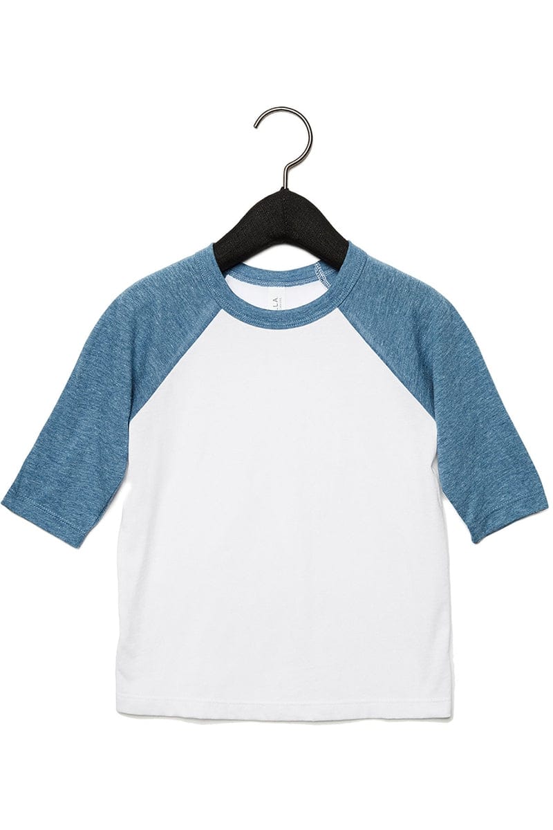 Bella+Canvas 3200T Toddler 3/4-Sleeve Baseball T-Shirt - Image 38