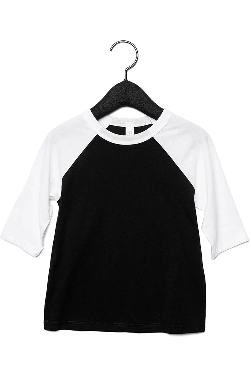 Bella+Canvas 3200T Toddler 3/4-Sleeve Baseball T-Shirt - Image 43