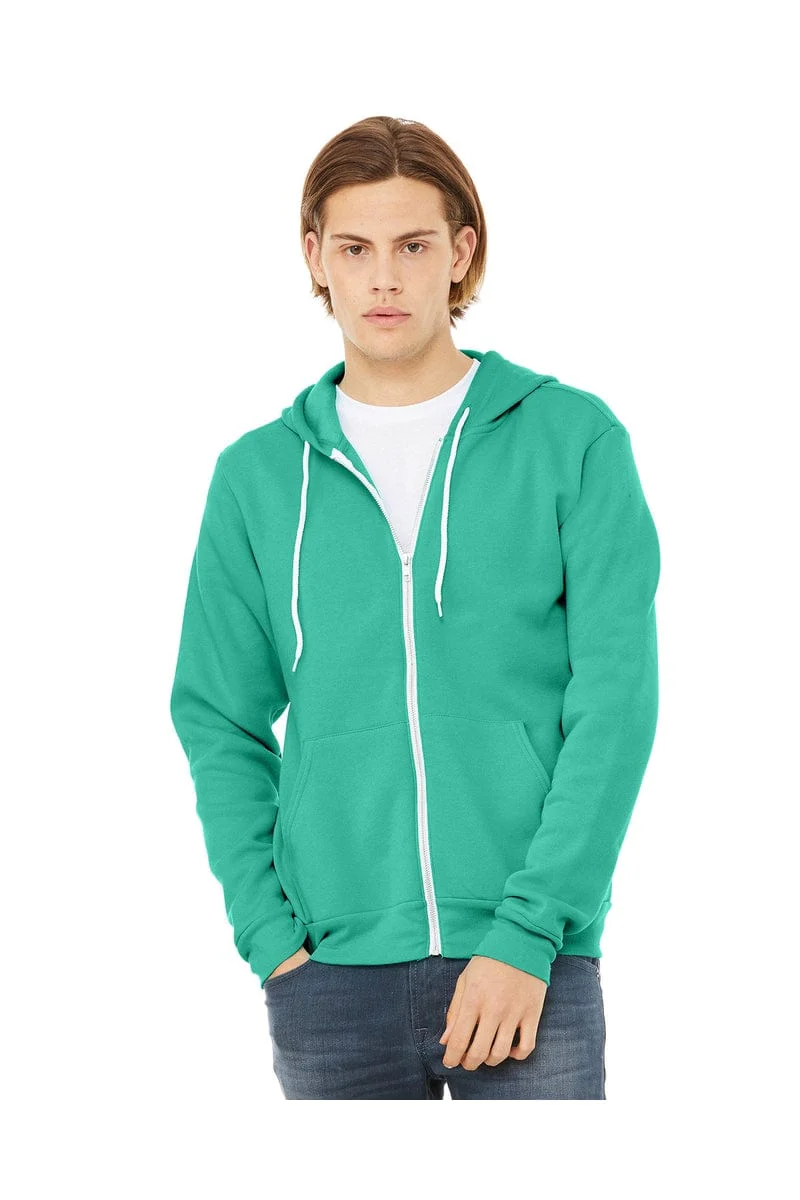 Bella+Canvas 3739 Unisex Poly-Cotton Fleece Full-Zip Hoodies - Image 23
