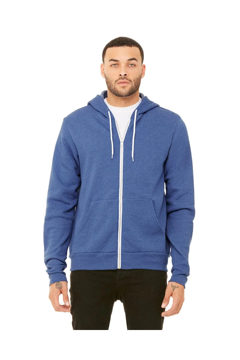 Bella+Canvas 3739 Unisex Poly-Cotton Fleece Full-Zip Hoodies - Image 27