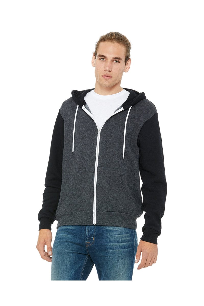 Bella+Canvas 3739 Unisex Poly-Cotton Fleece Full-Zip Hoodies - Image 45