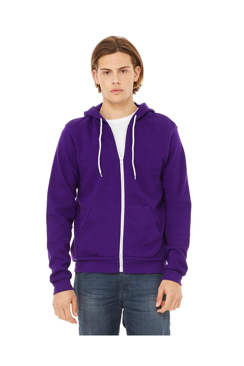 Bella+Canvas 3739 Unisex Poly-Cotton Fleece Full-Zip Hoodies - Image 53