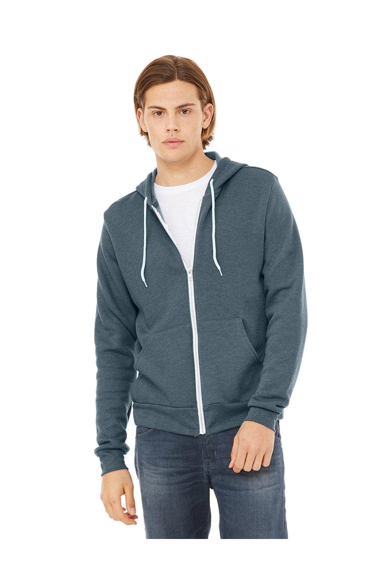 Bella+Canvas 3739 Unisex Poly-Cotton Fleece Full-Zip Hoodies - Image 55
