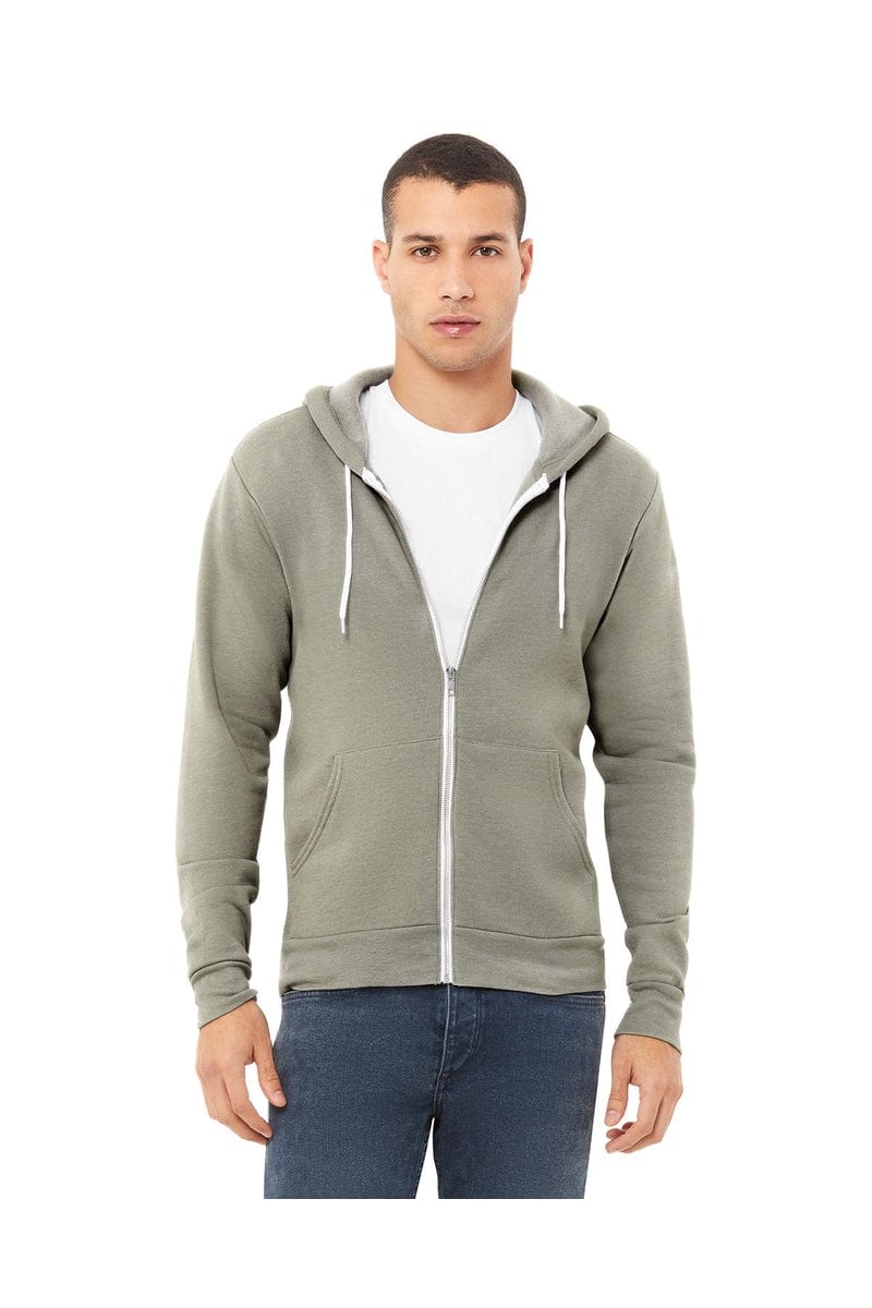 Bella+Canvas 3739 Unisex Poly-Cotton Fleece Full-Zip Hoodies - Image 59