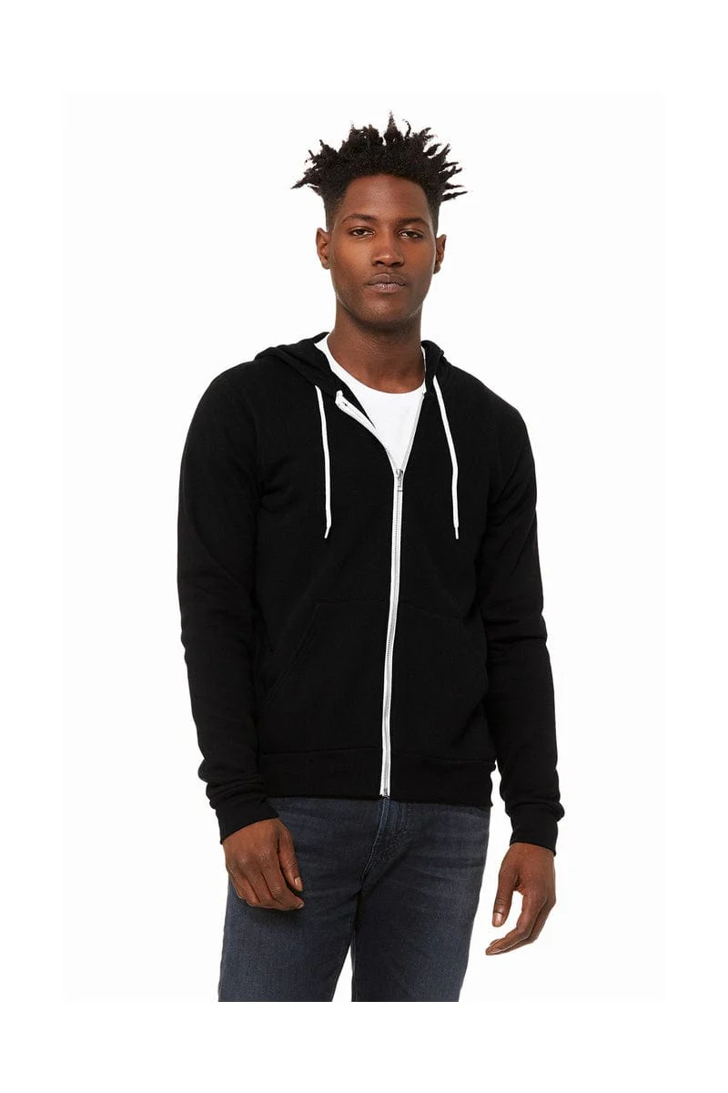 Bella+Canvas 3739 Unisex Poly-Cotton Fleece Full-Zip Hoodies - Image 60