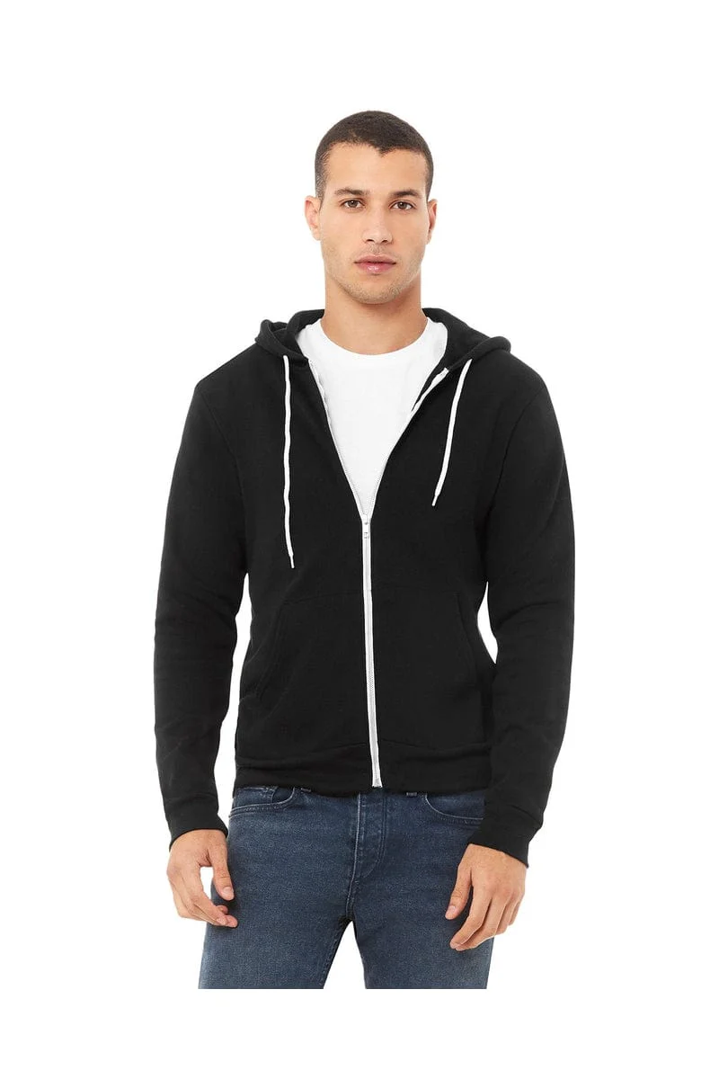 Bella+Canvas 3739 Unisex Poly-Cotton Fleece Full-Zip Hoodies - Image 62