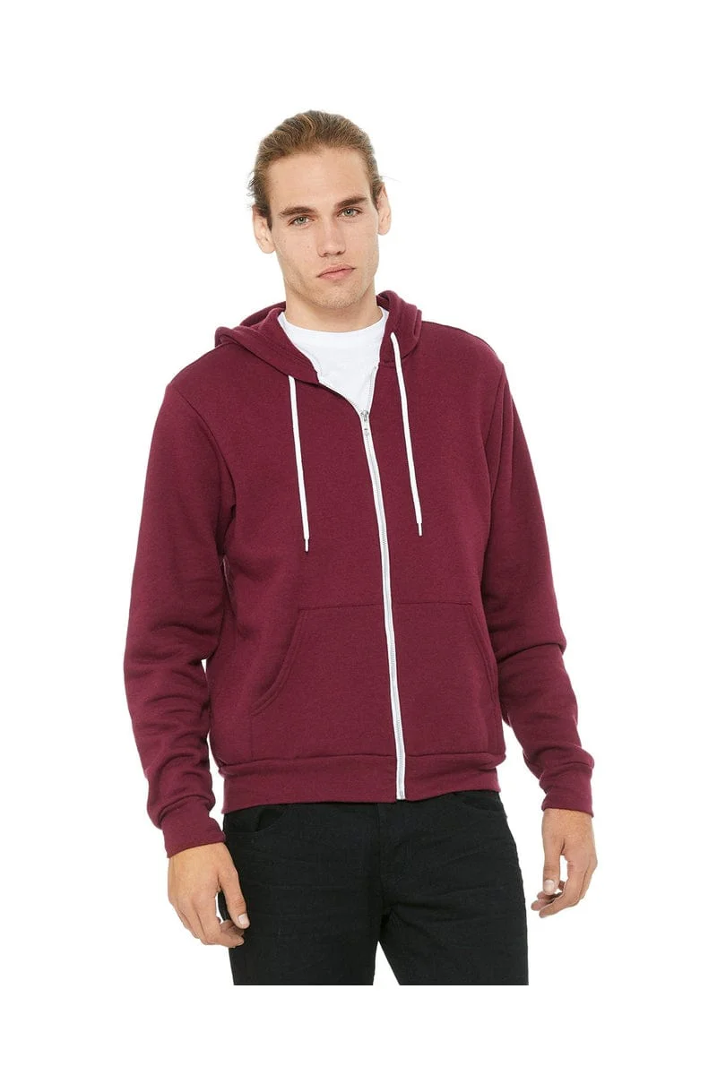 Bella+Canvas 3739 Unisex Poly-Cotton Fleece Full-Zip Hoodies - Image 65