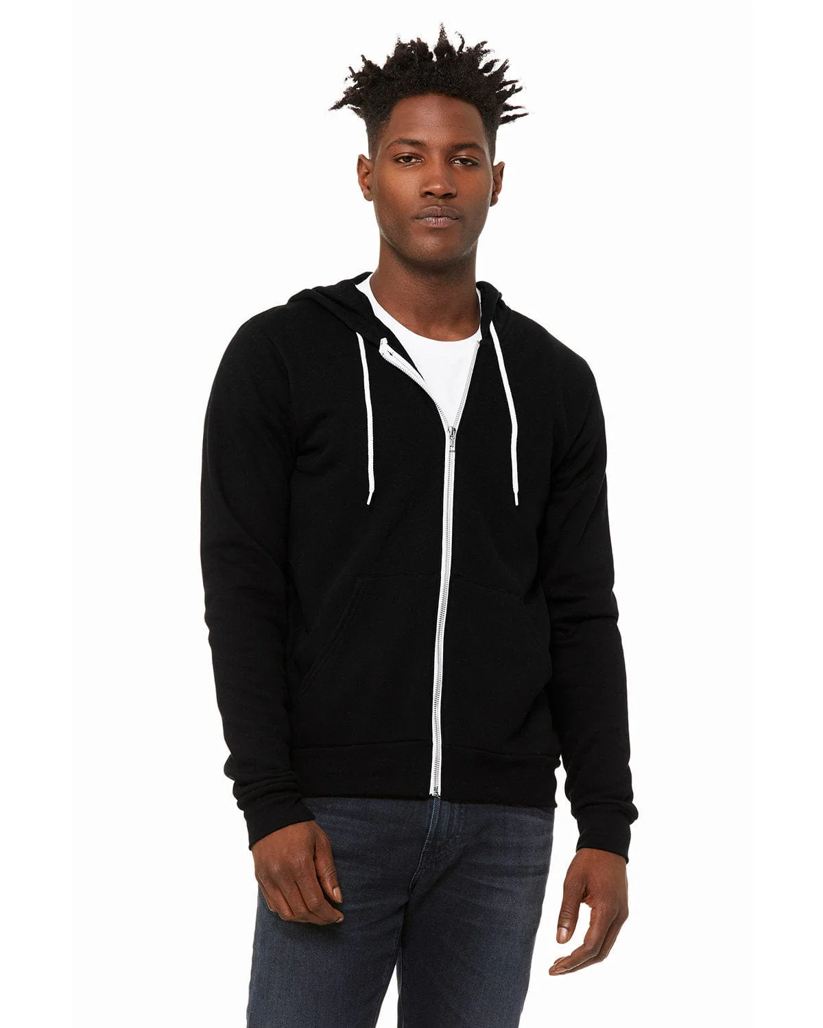 Bella+Canvas 3739 Unisex Poly-Cotton Fleece Full-Zip Hoodies - Image 81