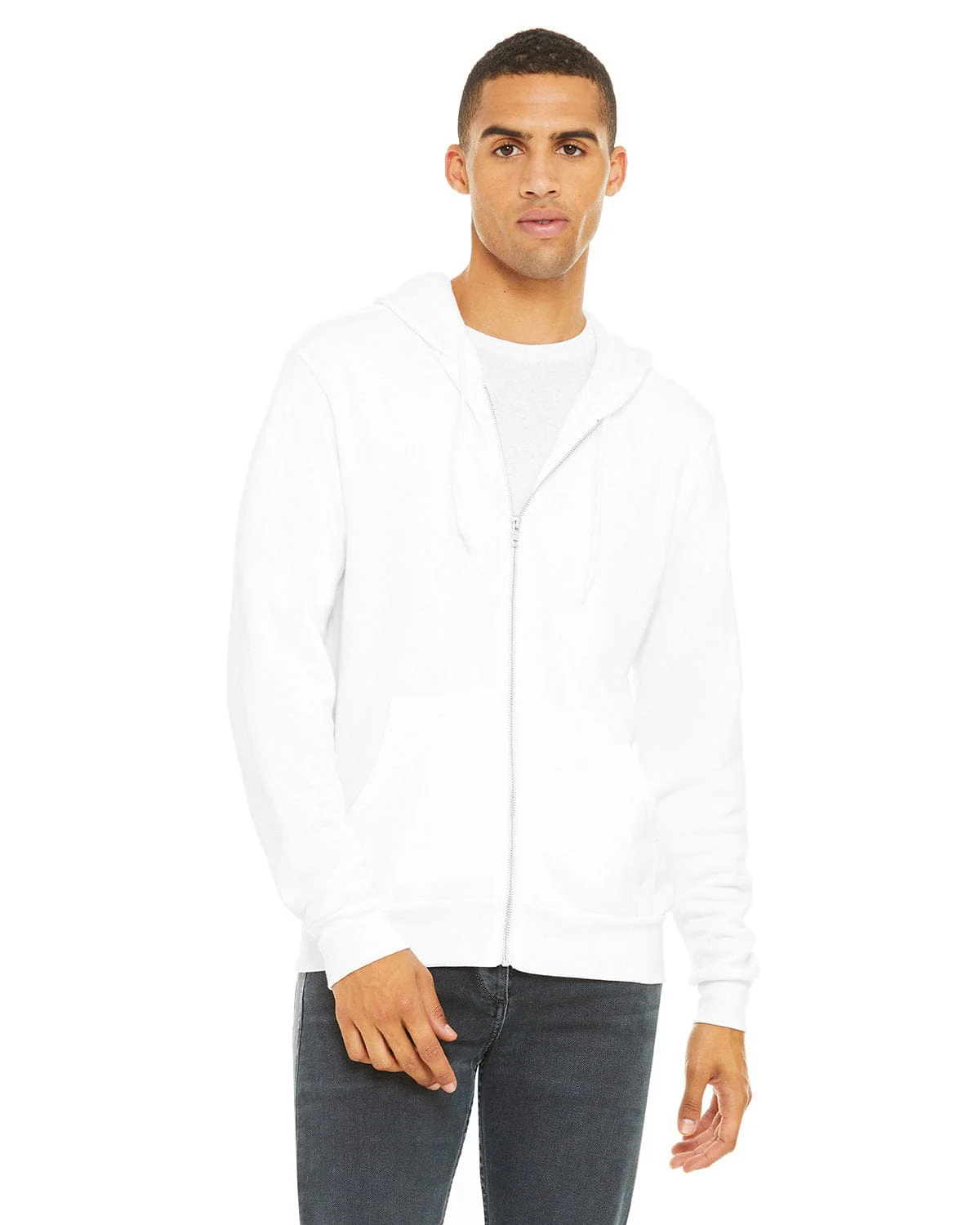 Bella+Canvas 3739 Unisex Poly-Cotton Fleece Full-Zip Hoodies - Image 82
