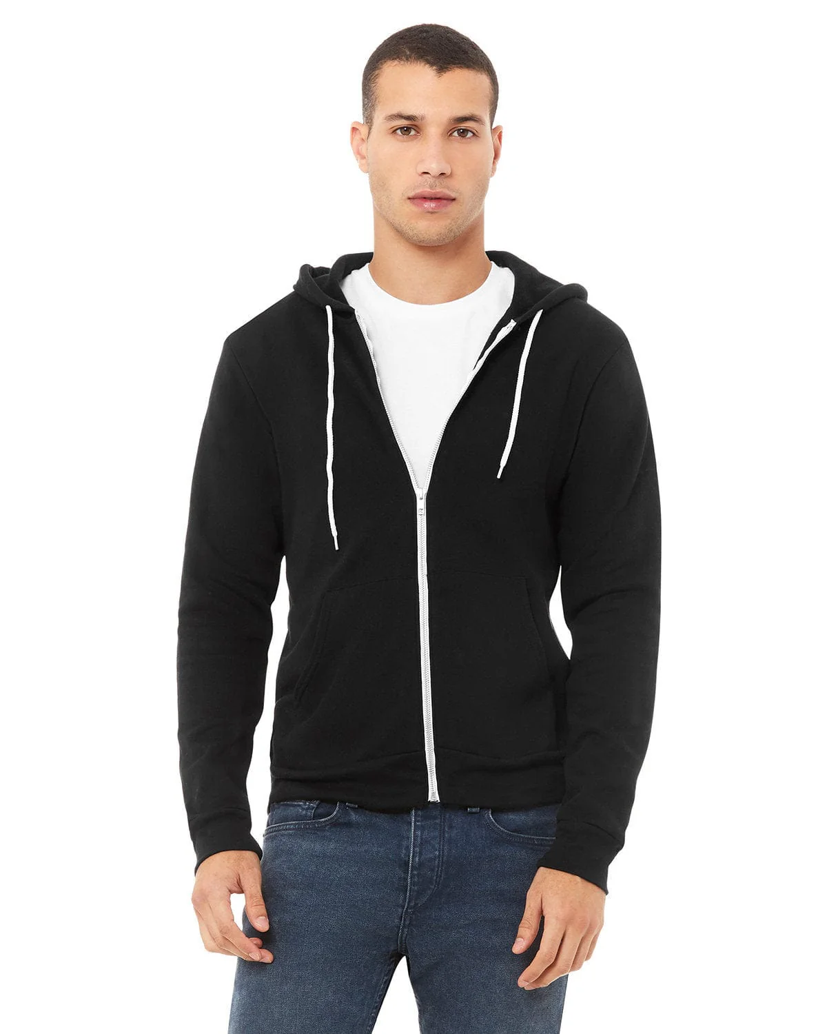 Bella+Canvas 3739 Unisex Poly-Cotton Fleece Full-Zip Hoodies - Image 83