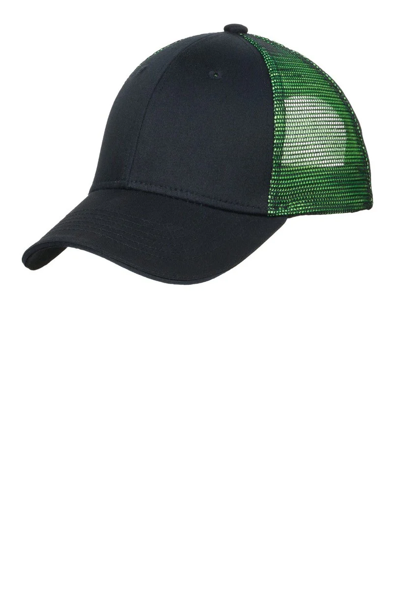 Port Authority Double Mesh Snapback Sandwich Bill Cap. C818 - Image 33