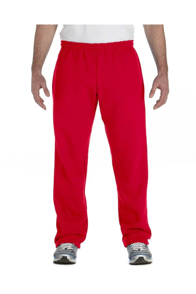 Gildan G184 Adult Unisex Heavy Blend Adult 8 oz., 50/50 Open-Bottom Sweatpants - Image 5