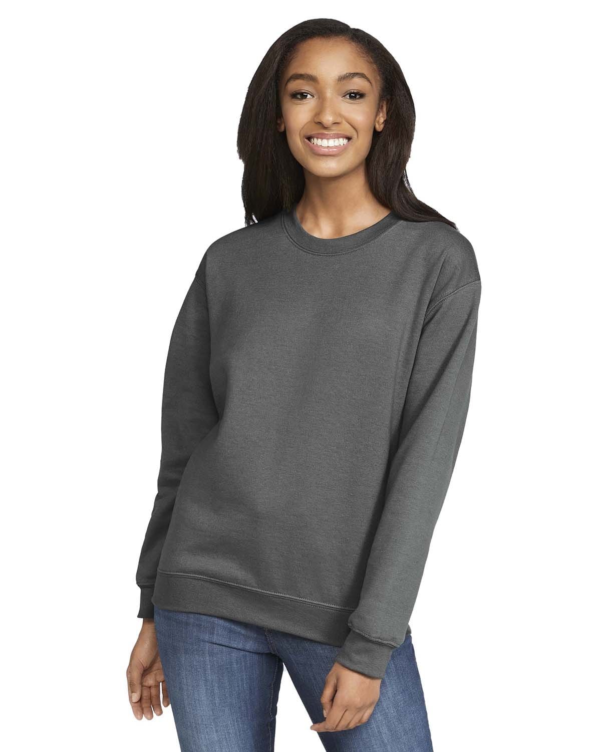 Gildan SF000 Adult Softstyle Fleece Crew Sweatshirt - Image 17