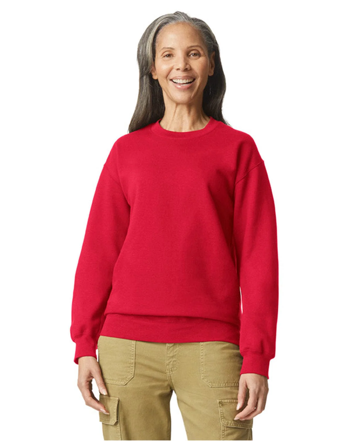 Gildan SF000 Adult Softstyle Fleece Crew Sweatshirt - Image 20