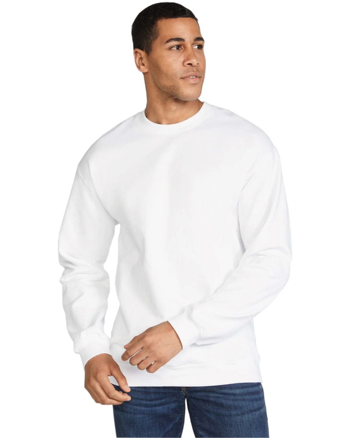 Gildan SF000 Adult Softstyle Fleece Crew Sweatshirt - Image 28