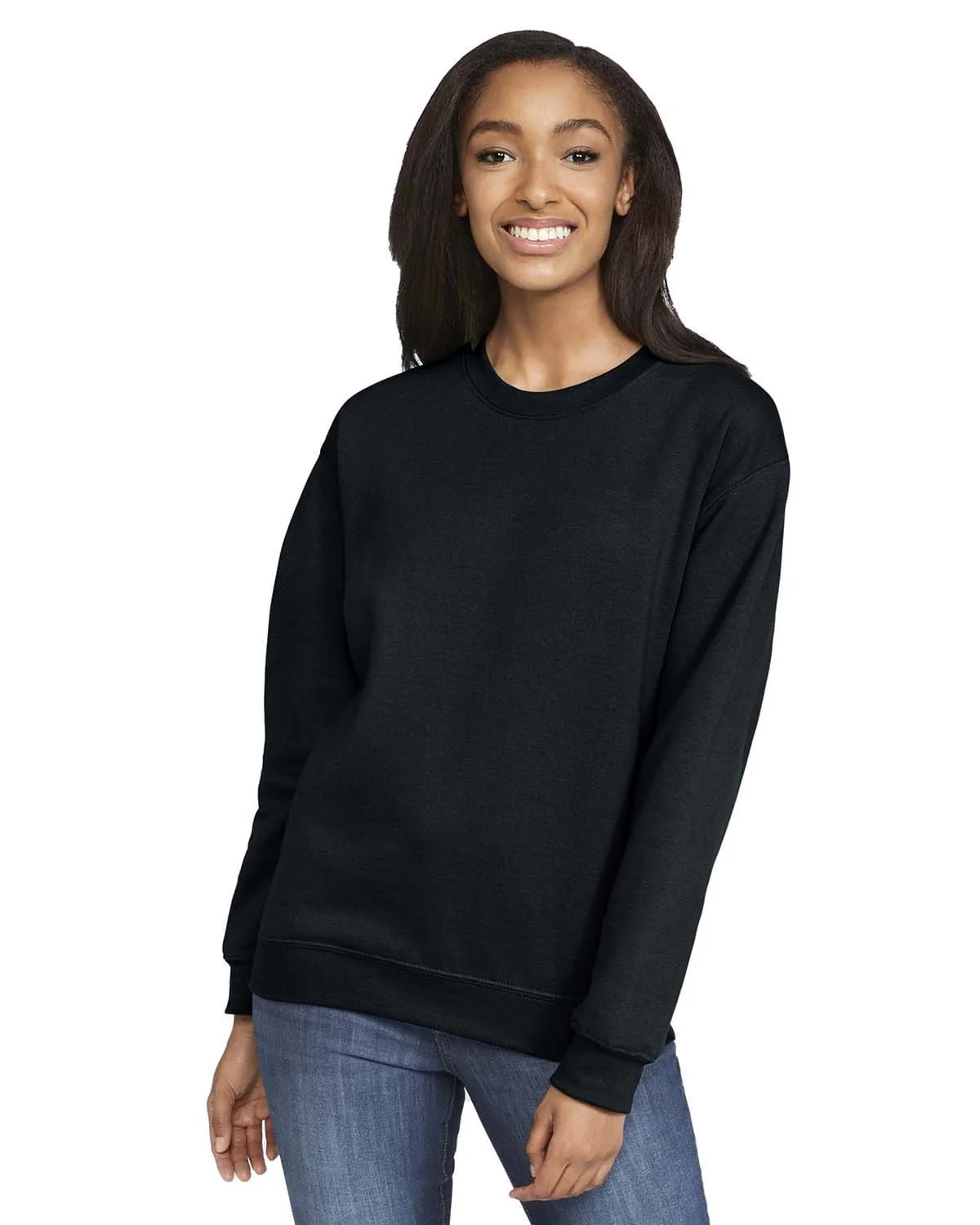 Gildan SF000 Adult Softstyle Fleece Crew Sweatshirt - Image 3