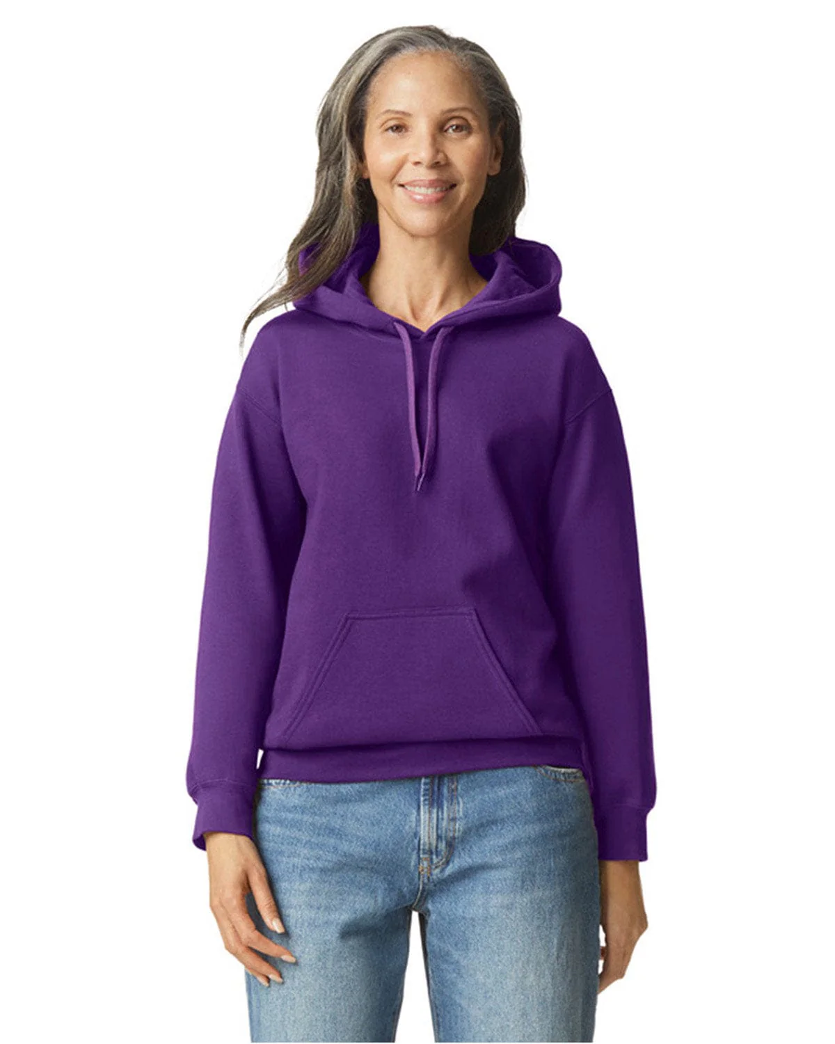 Gildan SF500 Adult Softstyle Fleece Pullover Hooded Sweatshirt, Basic Colors - Image 11