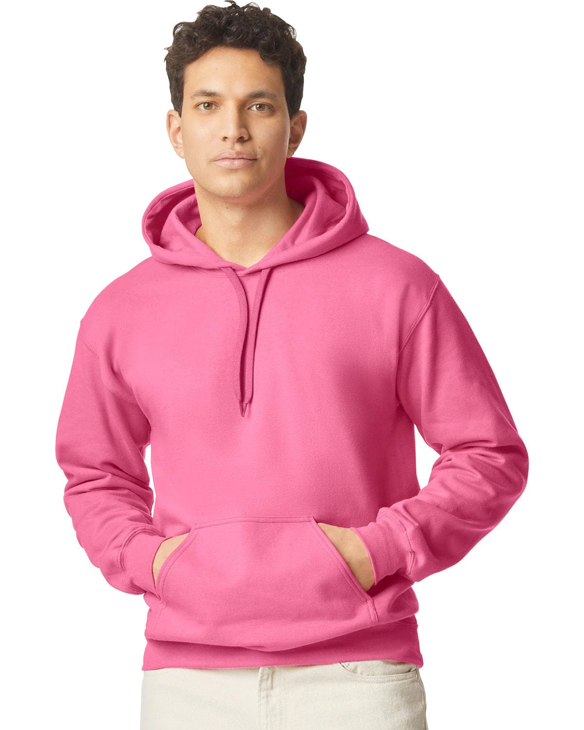 Gildan SF500 Adult Softstyle Fleece Pullover Hooded Sweatshirt, Basic Colors - Image 17