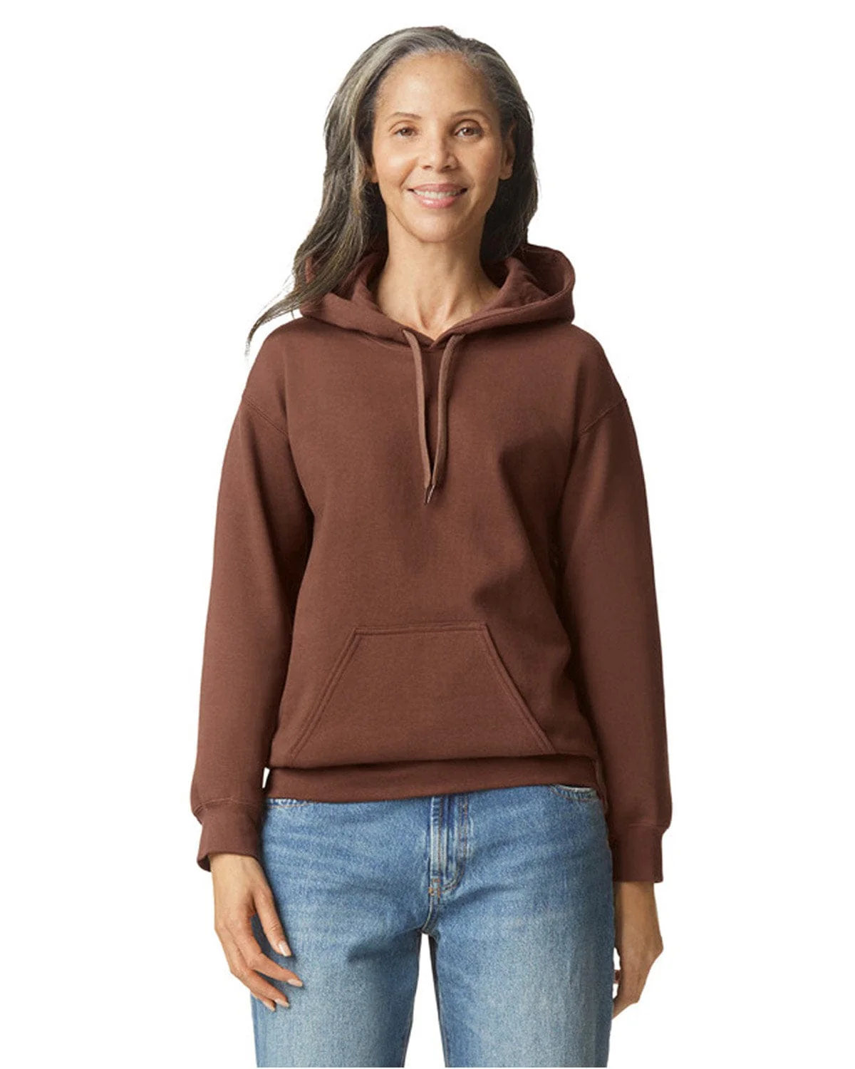 Gildan SF500 Adult Softstyle Fleece Pullover Hooded Sweatshirt, Basic Colors - Image 6