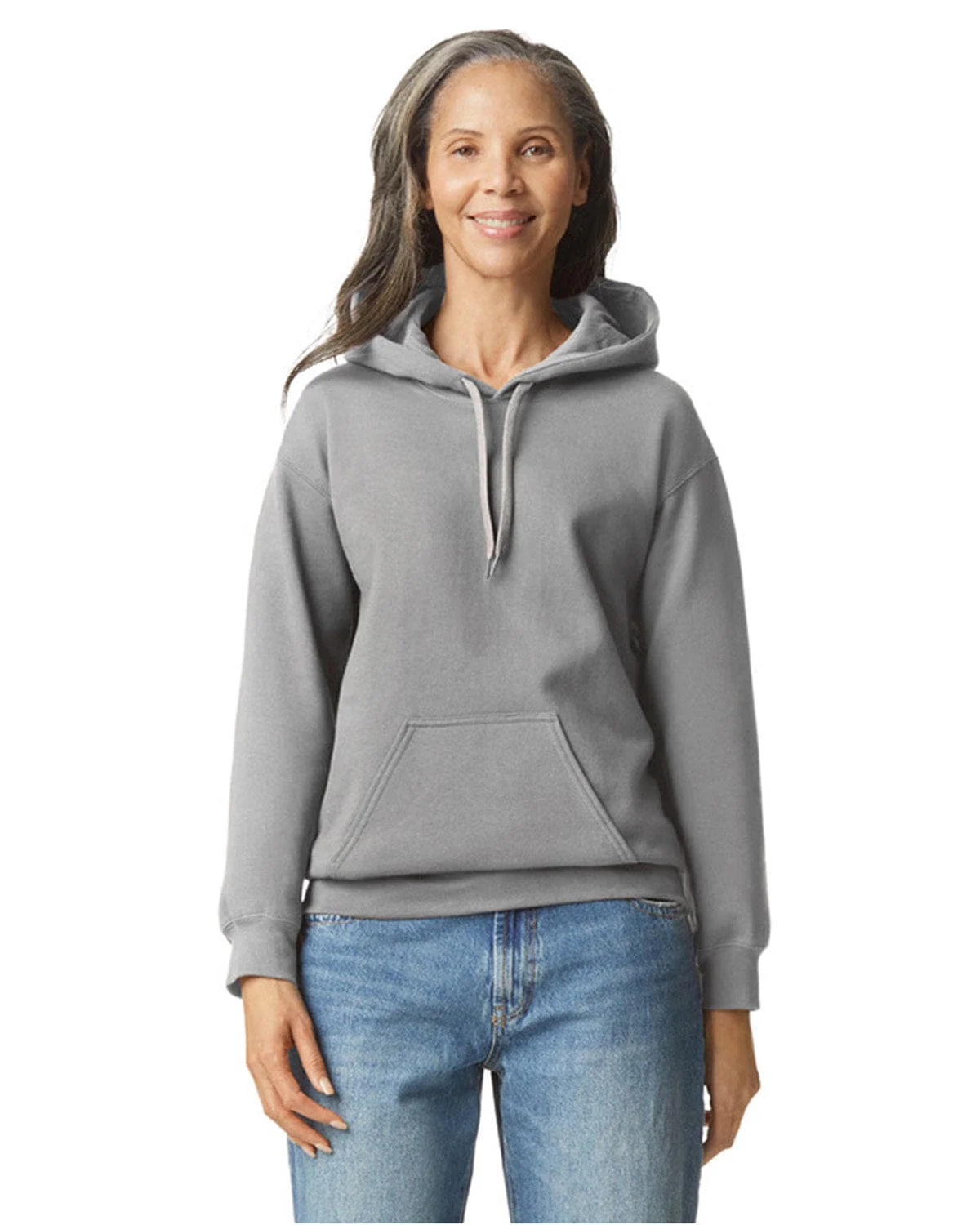 Gildan SF500 Adult Softstyle Fleece Pullover Hooded Sweatshirt, Basic Colors - Image 8