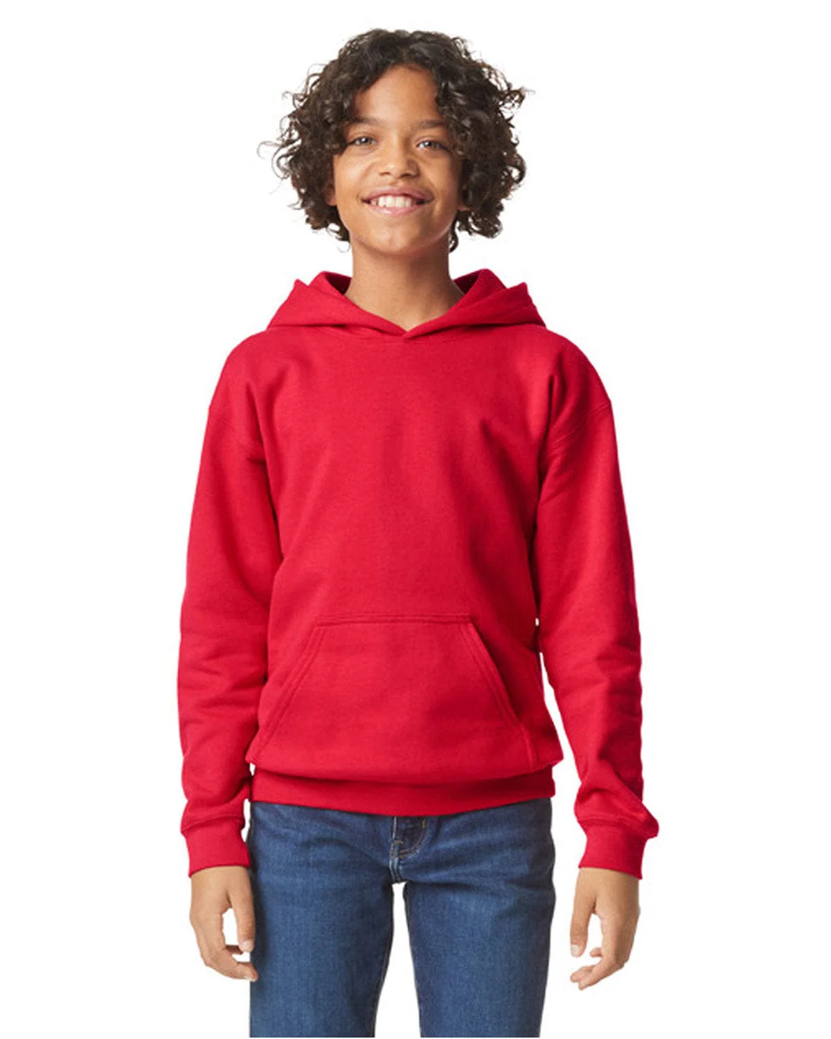 Gildan SF500B Youth Softstyle Midweight Fleece Hooded Sweatshirt - Image 11