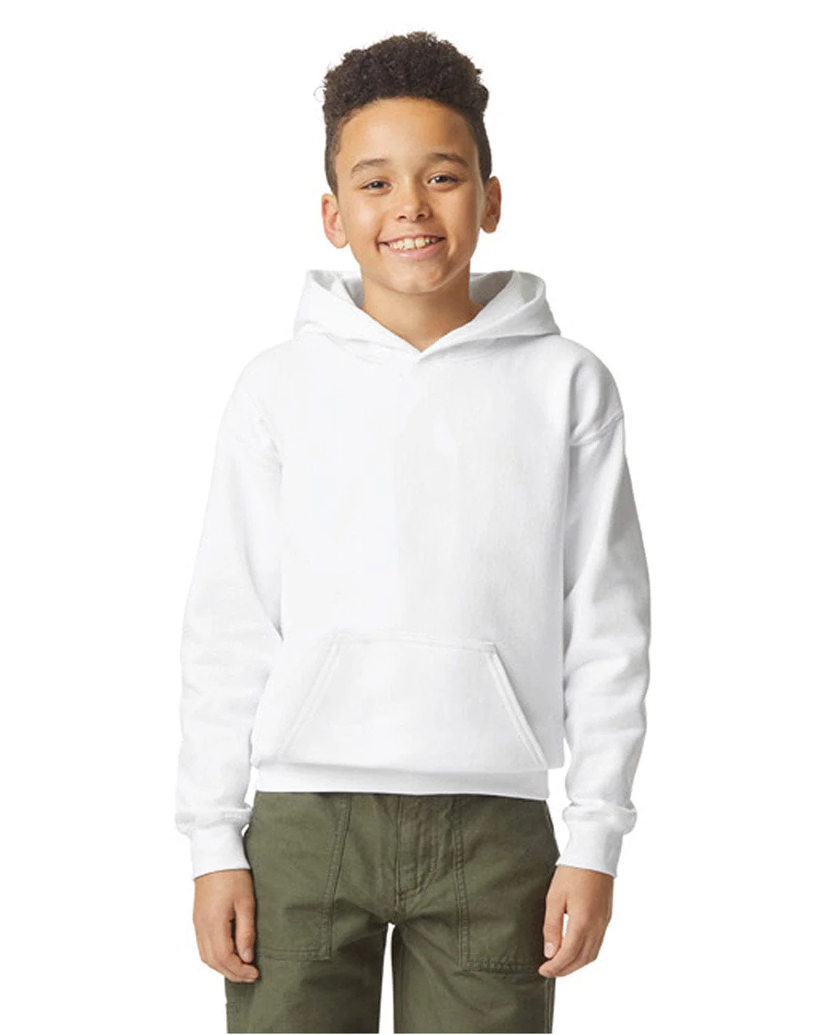 Gildan SF500B Youth Softstyle Midweight Fleece Hooded Sweatshirt - Image 12