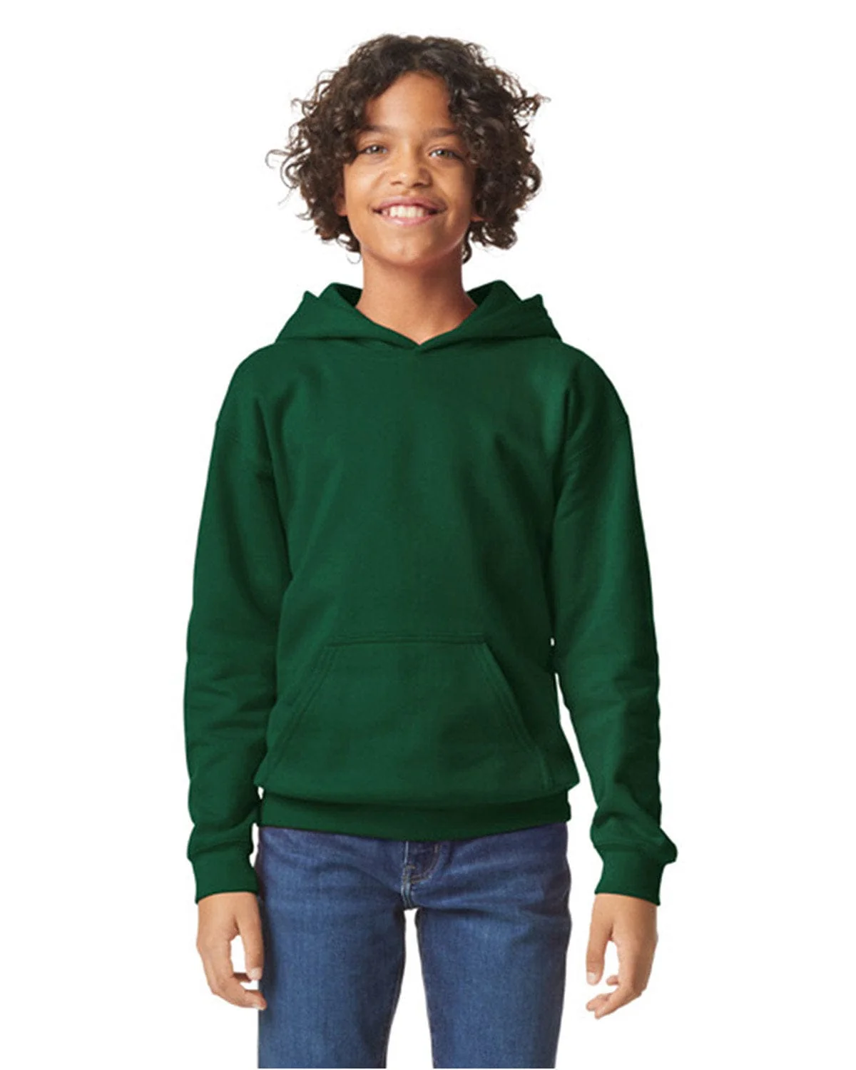 Gildan SF500B Youth Softstyle Midweight Fleece Hooded Sweatshirt - Image 14