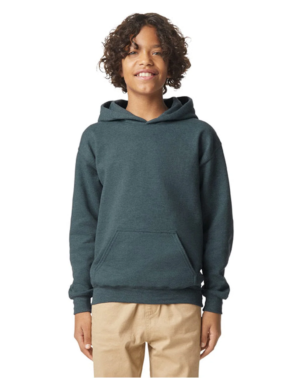 Gildan SF500B Youth Softstyle Midweight Fleece Hooded Sweatshirt - Image 23