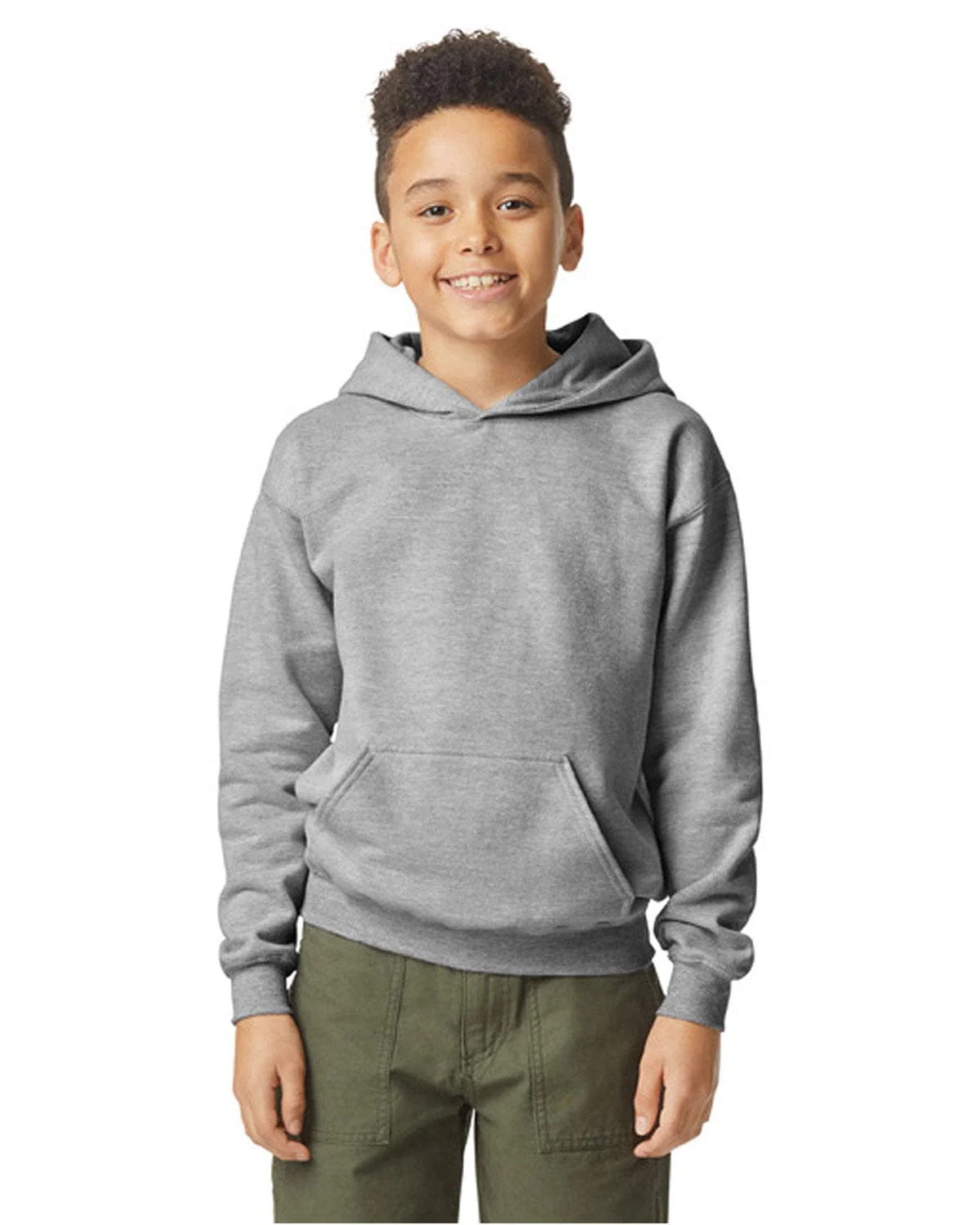 Gildan SF500B Youth Softstyle Midweight Fleece Hooded Sweatshirt - Image 28