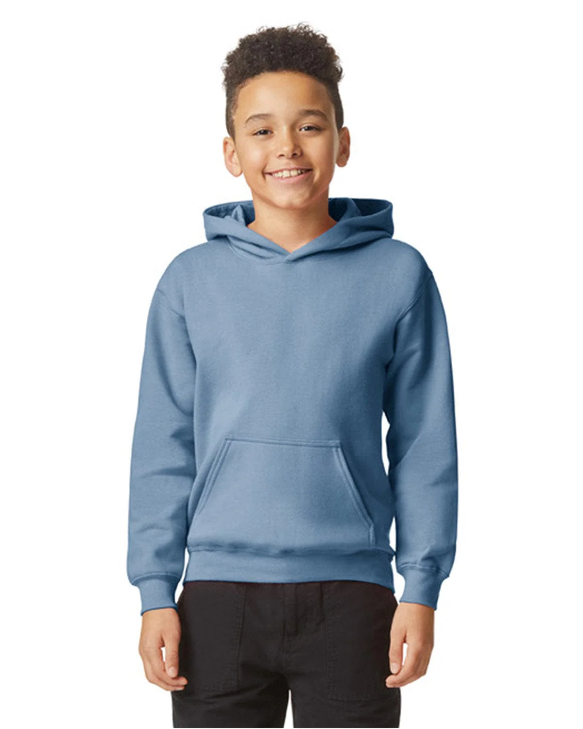 Gildan SF500B Youth Softstyle Midweight Fleece Hooded Sweatshirt - Image 3