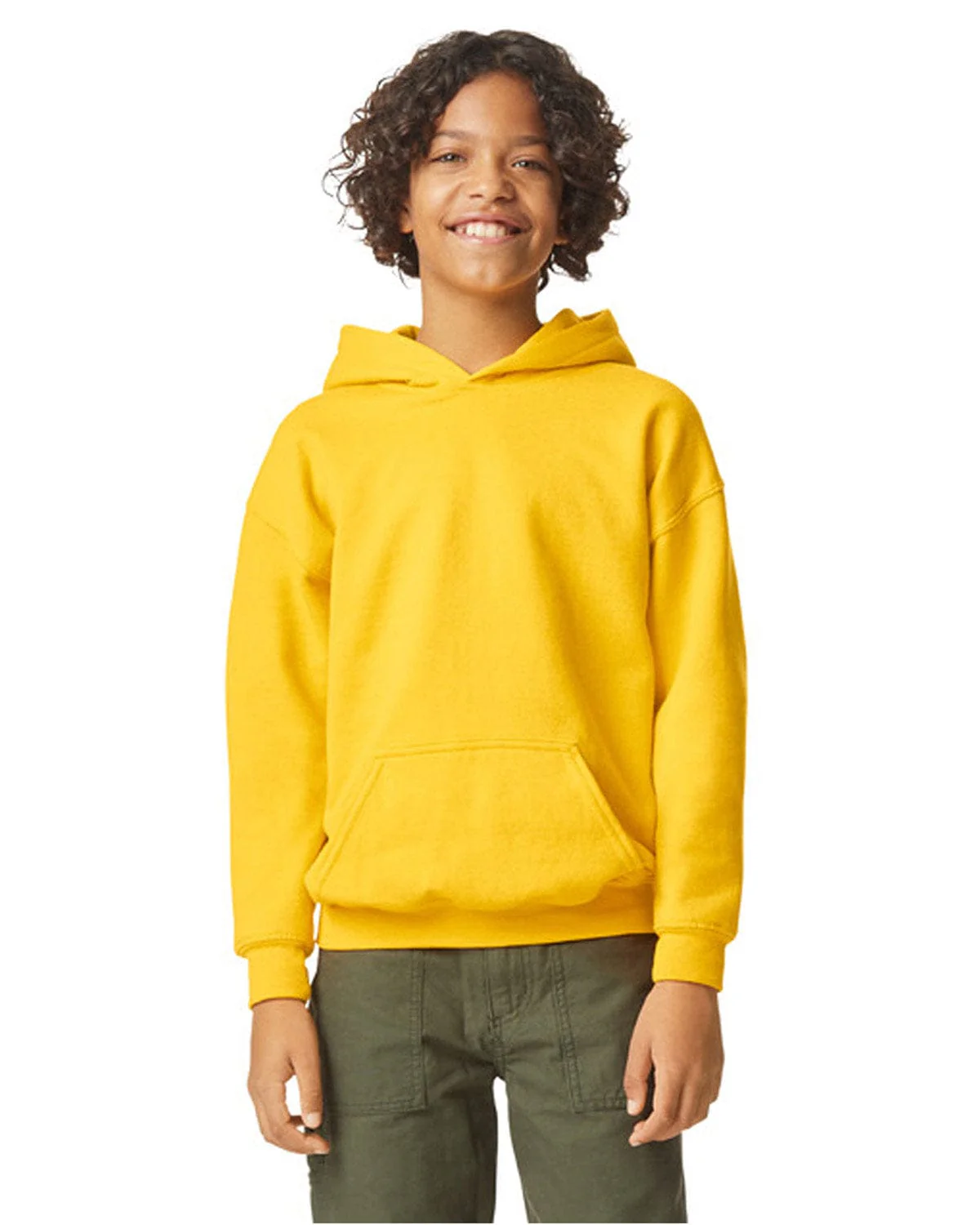 Gildan SF500B Youth Softstyle Midweight Fleece Hooded Sweatshirt - Image 30