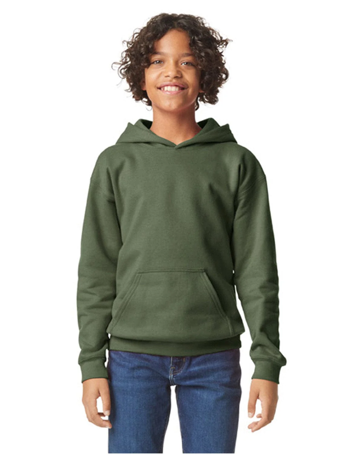 Gildan SF500B Youth Softstyle Midweight Fleece Hooded Sweatshirt - Image 6