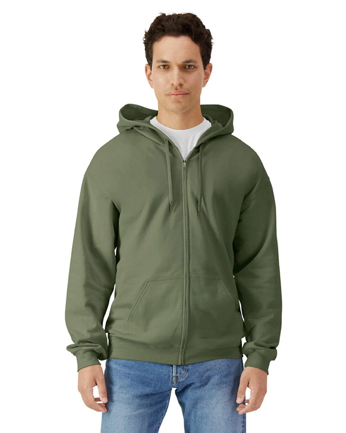 Gildan SF600 Unisex Softstyle Fleece Hooded Sweatshirt - Image 9