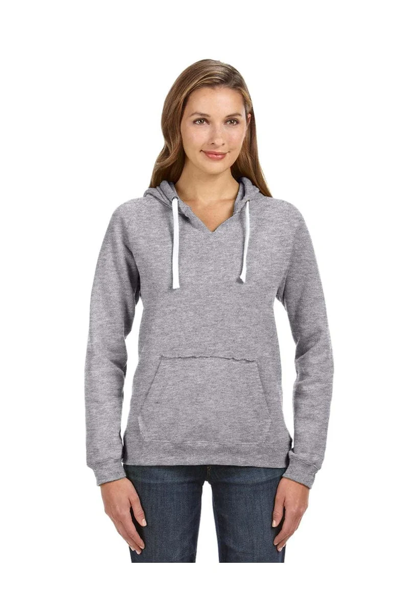 J America JA8836 Ladies' Sydney Brushed V-Neck Hood - Image 12