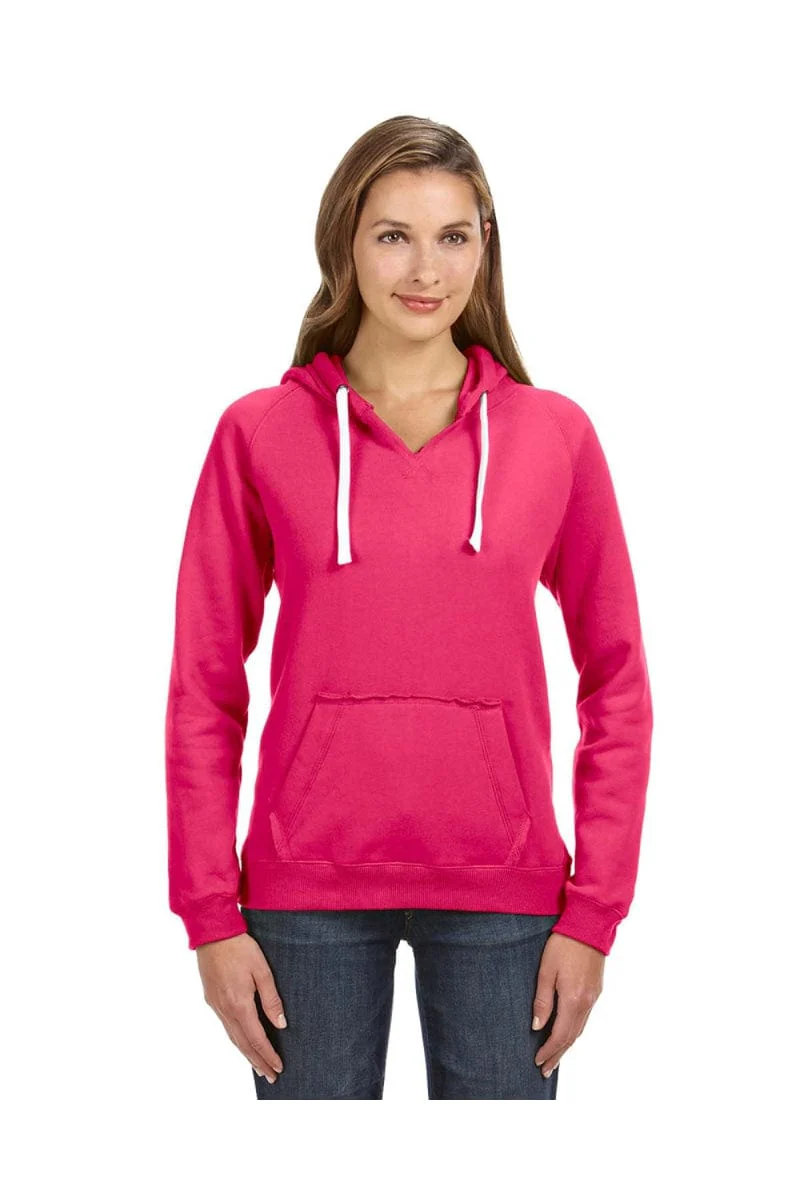 J America JA8836 Ladies' Sydney Brushed V-Neck Hood - Image 14