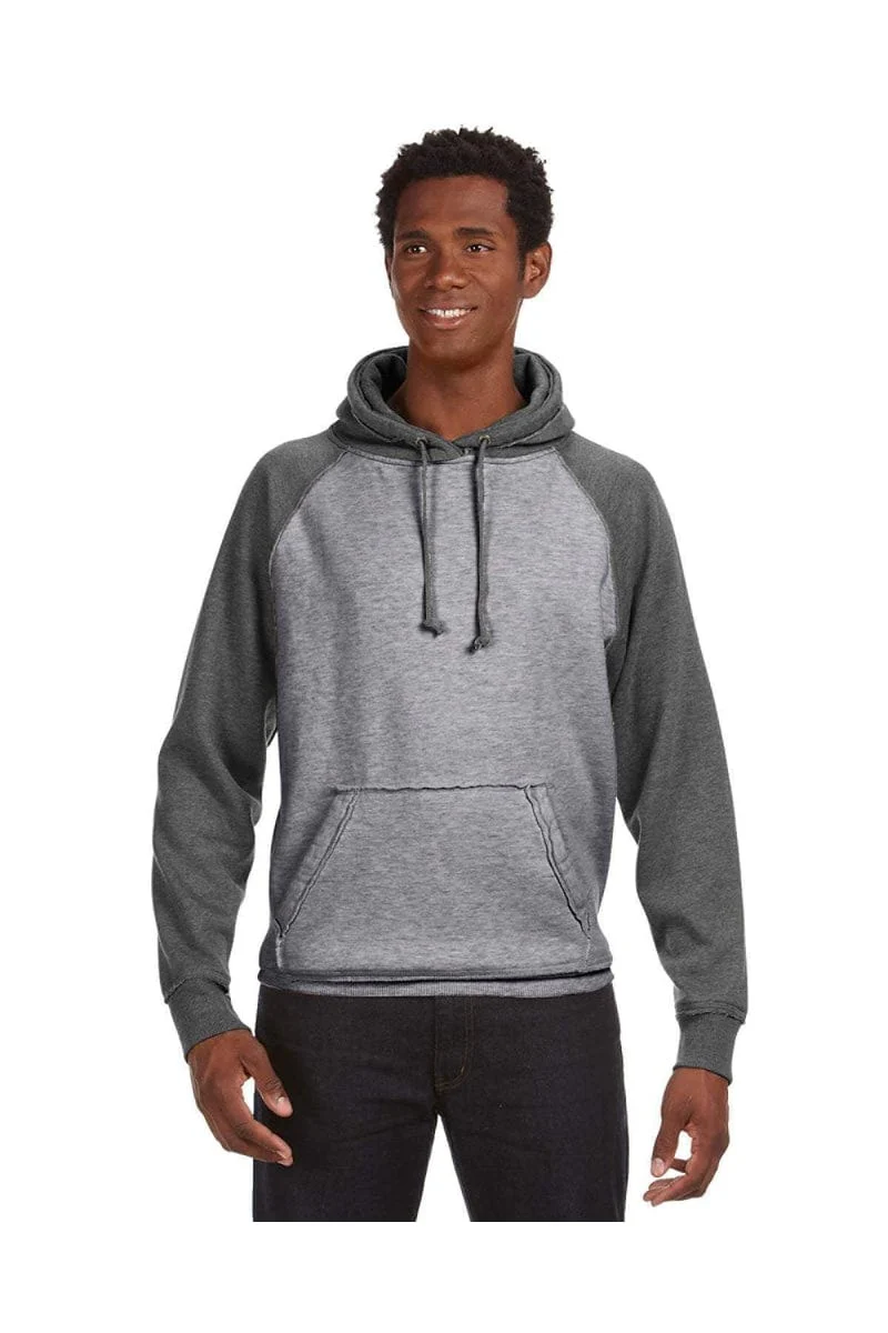 J America JA8885 Adult Vintage Heather Pullover Hood - Image 5