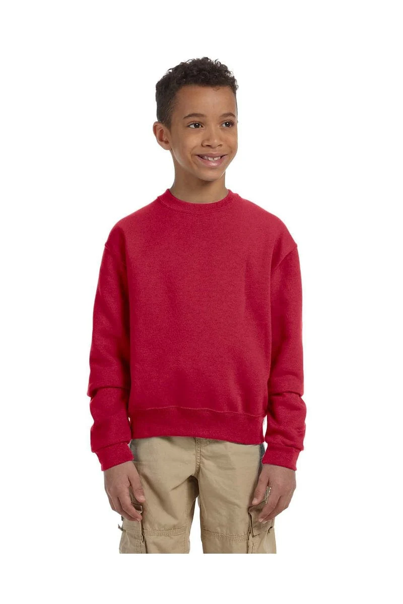 Jerzees 562B Youth 8 oz. NuBlend(r) Fleece Crew - Image 3