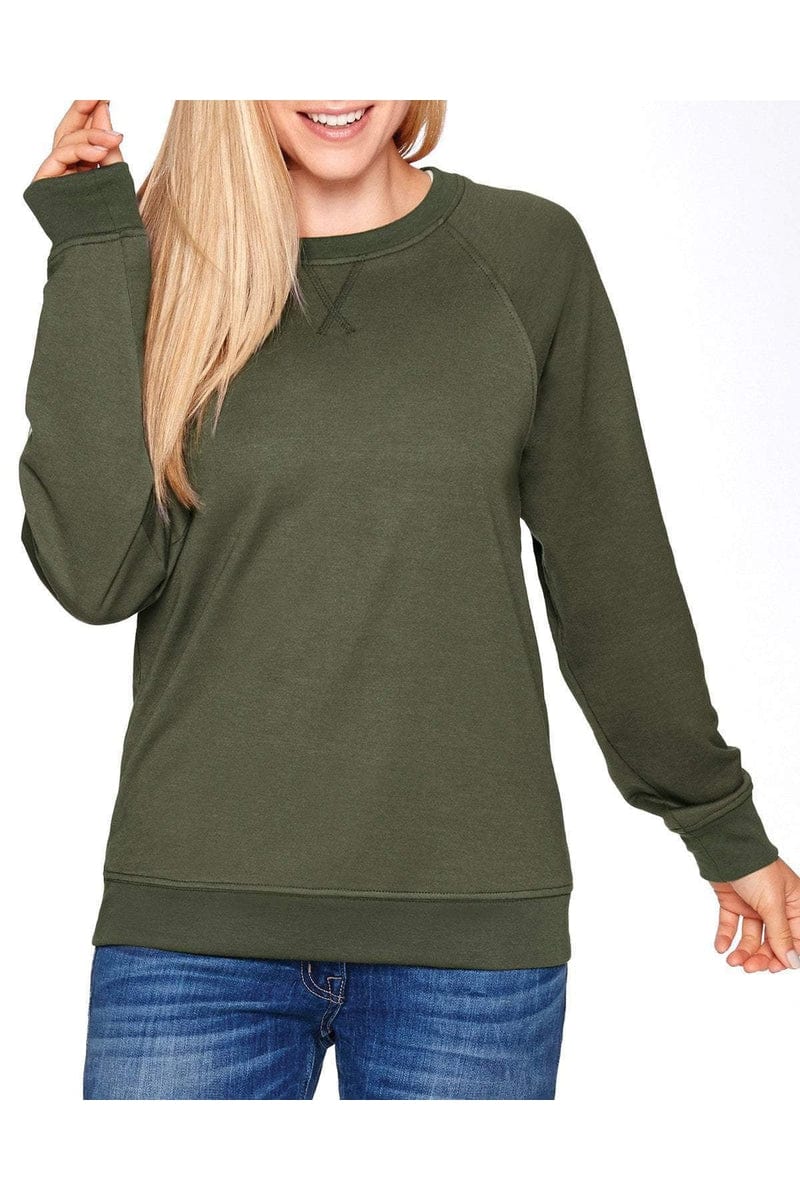 Next Level N9000 Unisex French Terry Raglan Crew - Image 11