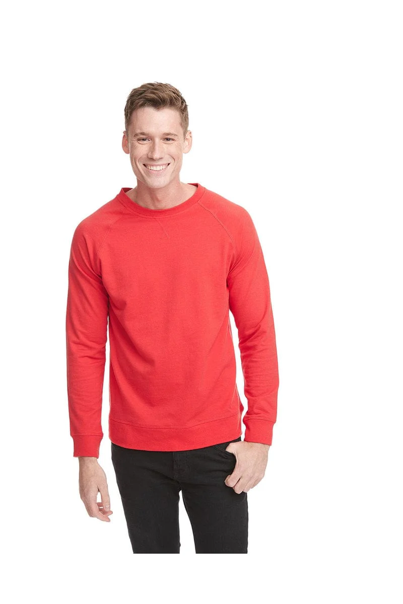 Next Level N9000 Unisex French Terry Raglan Crew - Image 3