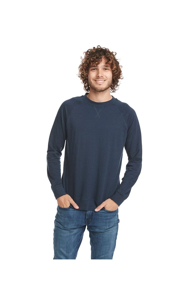 Next Level N9000 Unisex French Terry Raglan Crew - Image 4