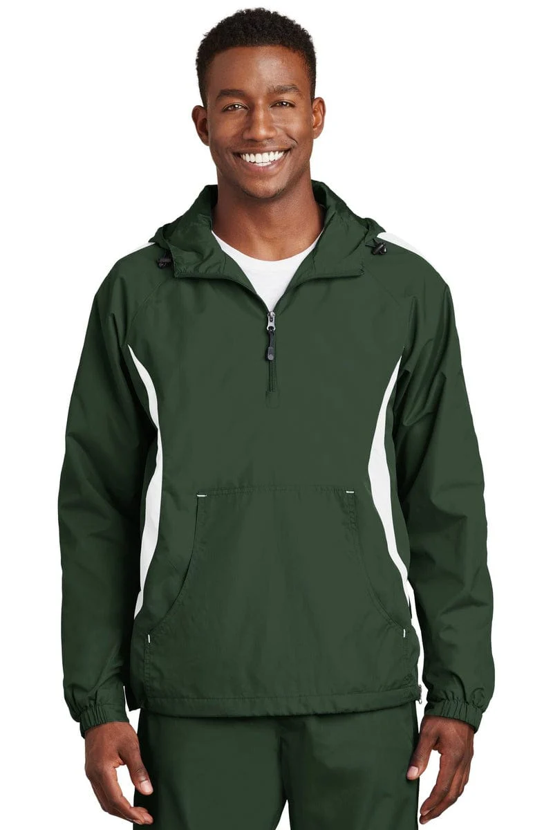 Sport-Tek JST63 Colorblock Raglan Anorak - Image 37