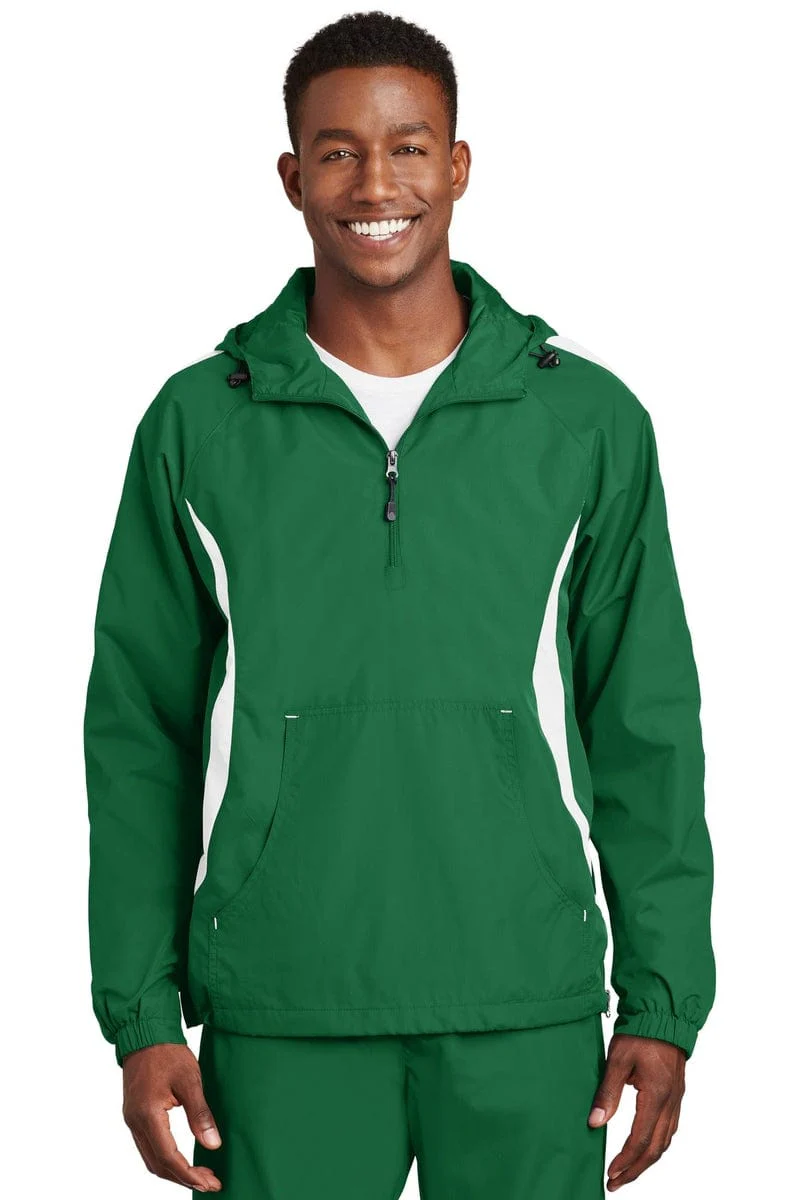 Sport-Tek JST63 Colorblock Raglan Anorak - Image 38