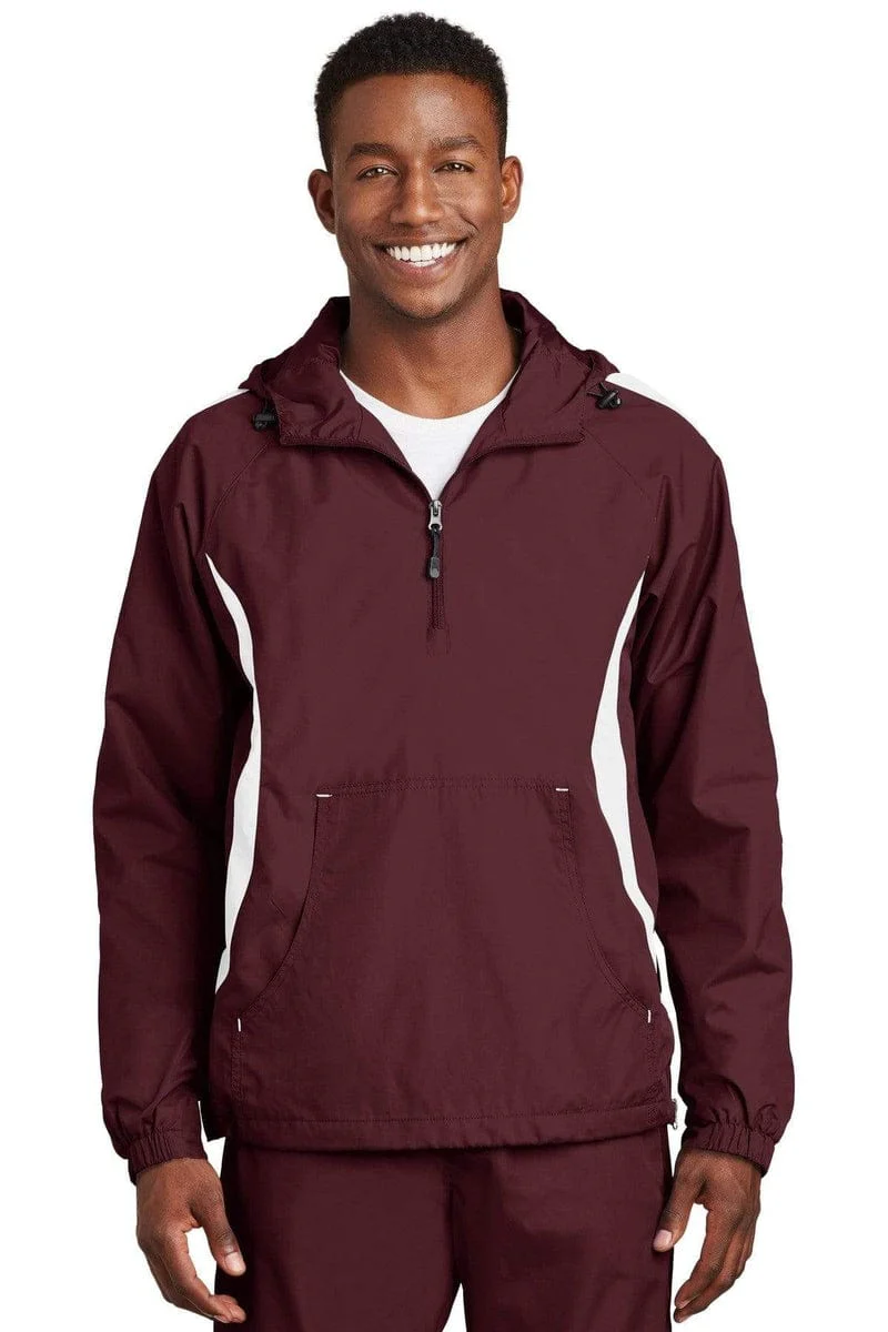 Sport-Tek JST63 Colorblock Raglan Anorak - Image 4