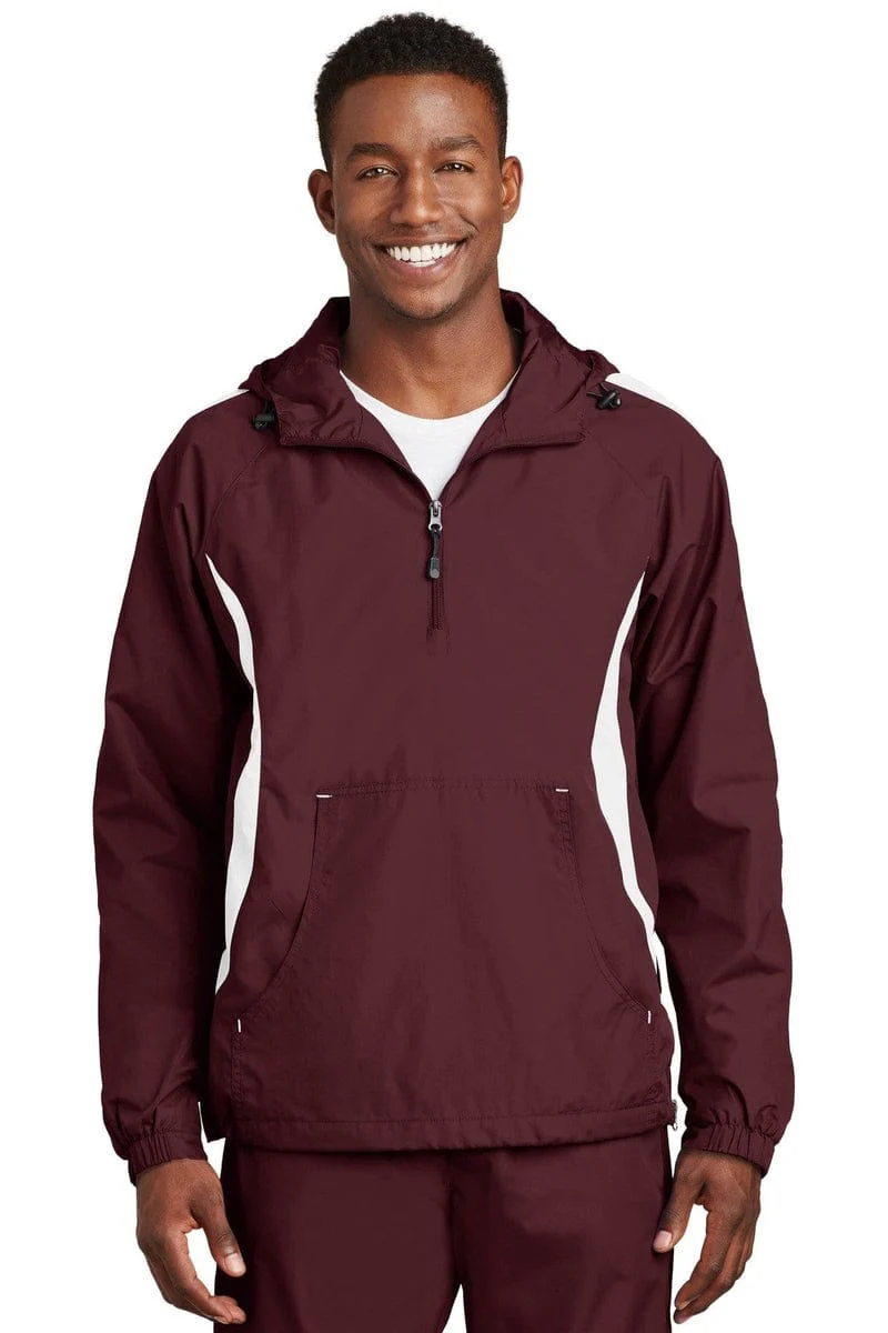 Sport-Tek JST63 Colorblock Raglan Anorak - Image 46