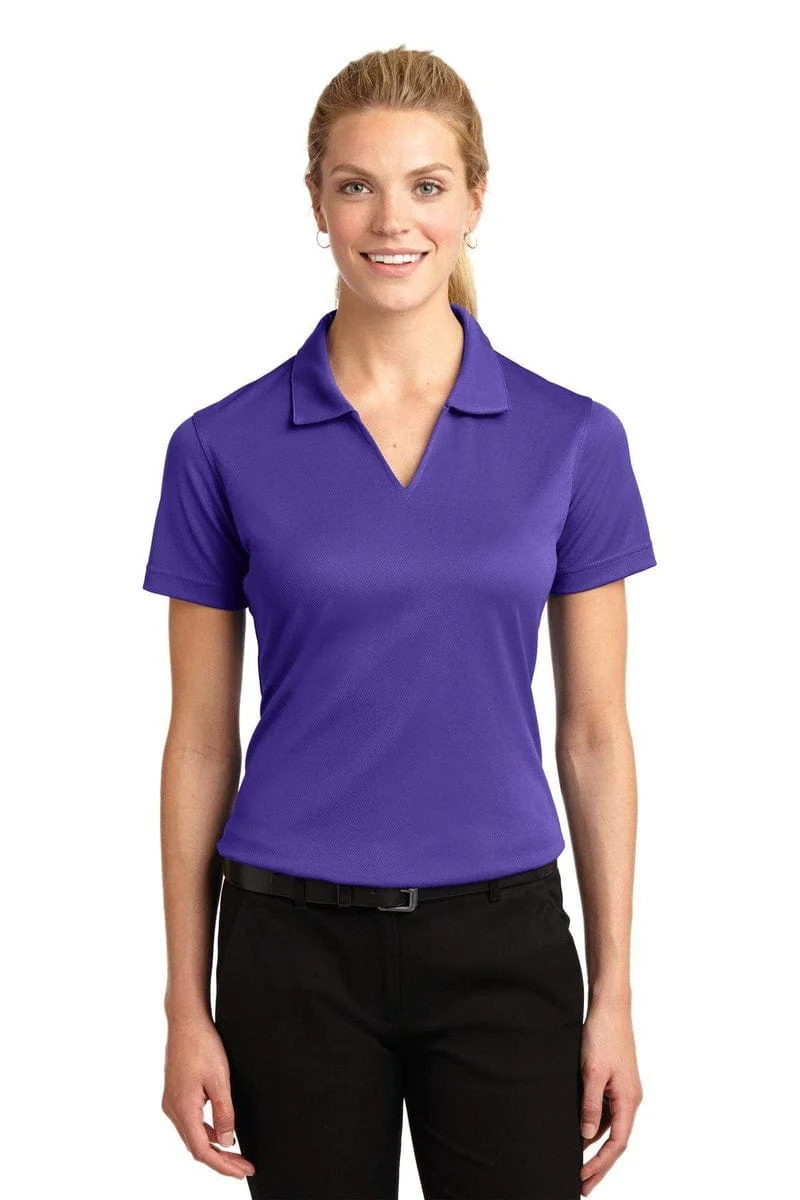 Sport-Tek Ladies Dri-Mesh V-Neck Polo. L469, Basic Colors - Image 7